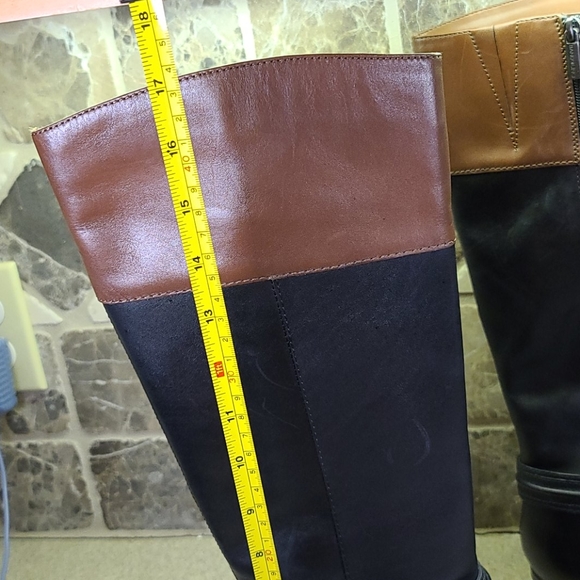 BANDOLINO RIDING BOOTS 👢 Size 8M Black/Brown - Picture 4 of 16